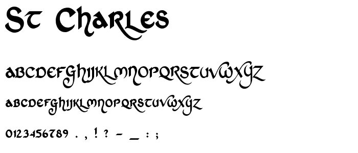 St Charles font